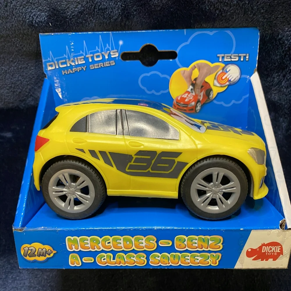 1st Birthday Bib & Mercedes Squeeze Car (2 Items)